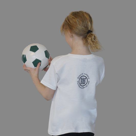 Educate to Participate | Future Voters Youth Classic Tee (White) | Civic Roots