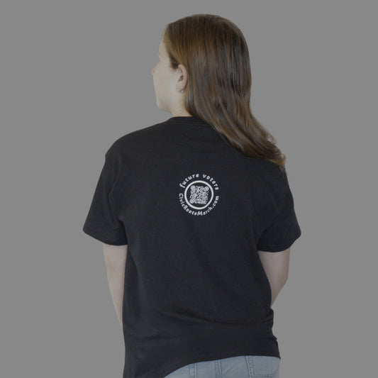 Educate to Participate | Future Voters Youth Classic Tee (Black) | Civic Roots