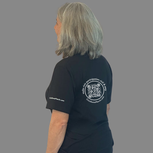 Freedom Is Not Free | Women’s Relaxed V-Neck T-Shirt (Black) | Civic Roots